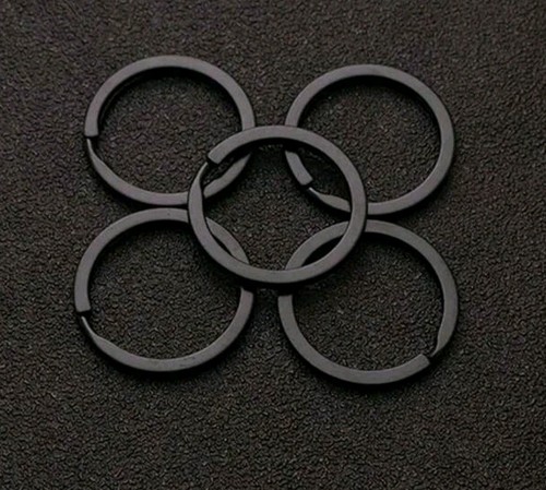 Black metal split - key, rings