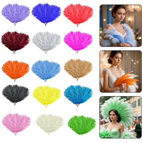 Ostrich feathers 35cm 40cm - ostrich, 35cm–40cm