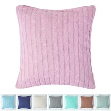100% Cotton Cable Knit Cushion