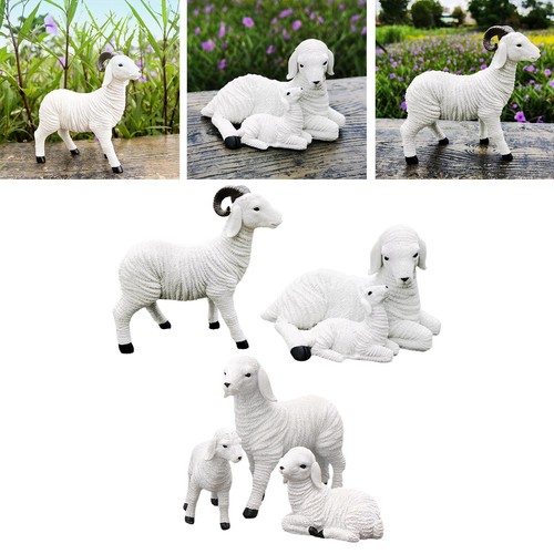 Resin goat figurine decor - goat,