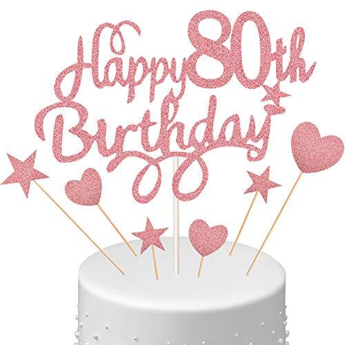 80th birthday cake toppers - birthday,