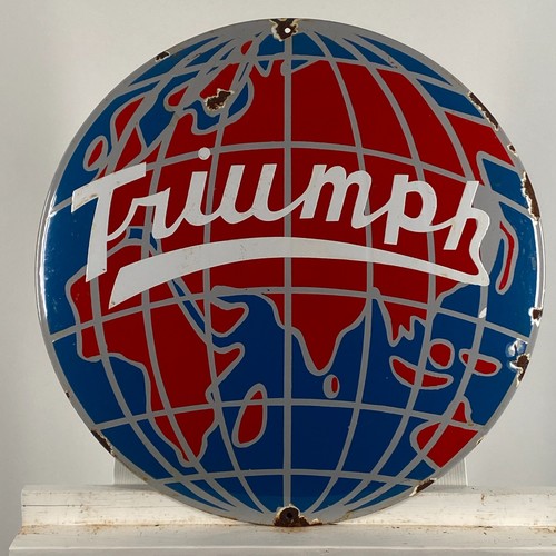 Triumph enamel sign - enamel,