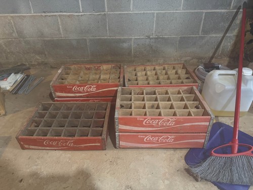 Coca cola wooden - coca, crates