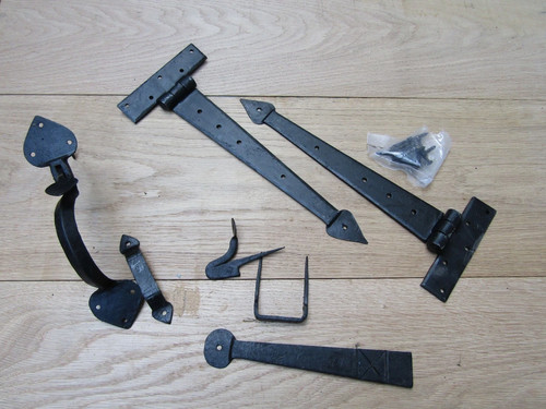 Door hinges latch set - door, t