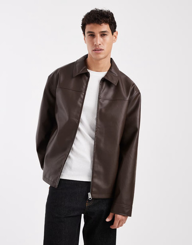Asos design faux leather - faux,