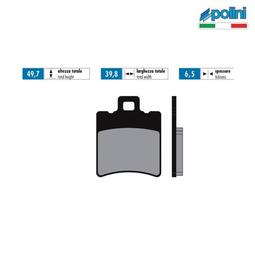 Pair brake pads polini - pair, of