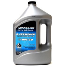 4 Litre Quicksilver 10W30 Outboard Marine 4-Stroke Engine Oil for Johnson 4L