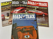 Road & Track Lot (4) 1960s - Jaguar Corvette Lotus Porsche 911 - Dan Gurney