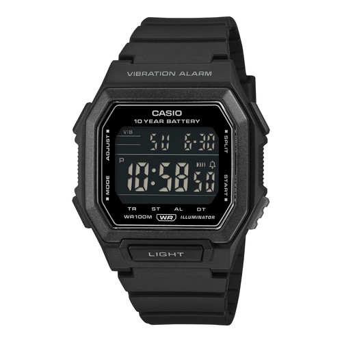 Casio 738h 1bv digital - w-738h-1bv, mens