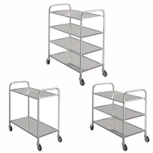 Stainless steel trolley - stainless,