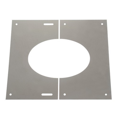 Flue pipe finishing plate - finishing,