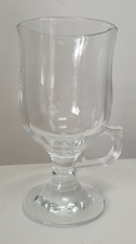 Vintage Arcoroc France Clear Glass Pedestal Irish Coffee Mug