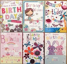 Pack of 6 Childrens Girls Kids