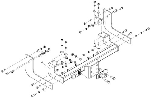 Swan neck tow - swan,