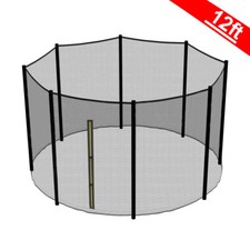 12FT Trampoline Replacement Safety Net Enclosure Surround Outside Netting New