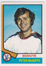 1974-75 O PEE CHEE HOCKEY PETER MCDUFFE #173 SCOUTS NRMT/NMMT *62291