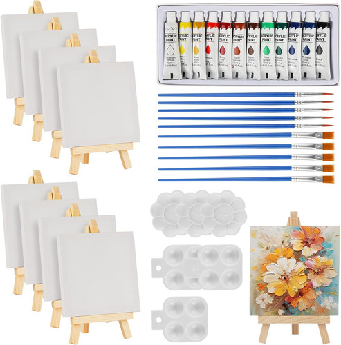 Pcs mini canvas and - 44,