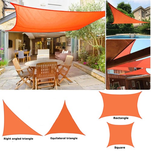 Orange sun shade sails - sails, shelter