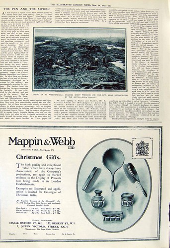 Old vintage print - vintage, 1917