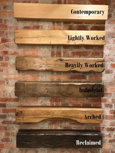 Oak beam mantle - oak, piece