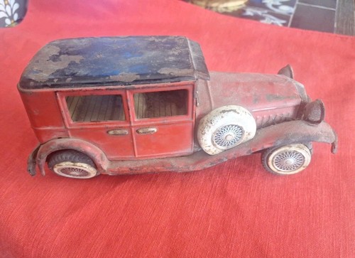 Very old cool rough tin - old,