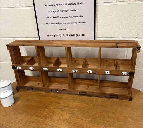 Wood cubby pigeon hole wall - wood,