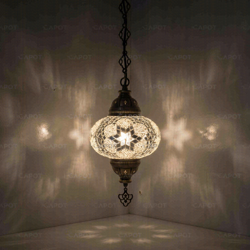 White turkish mosaic - white,