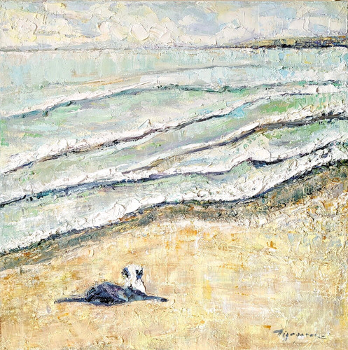 Original textured oil - original, painting