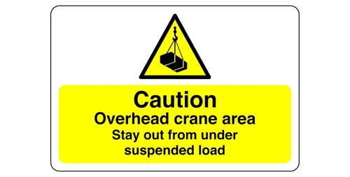 Caution overhead crane - overhead,