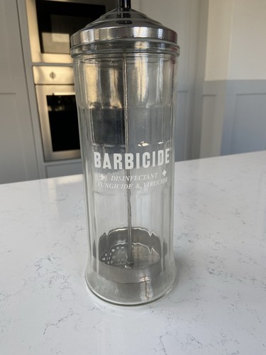 Vintage barbers barbicide hair - vintage,