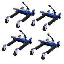 4x 1500lb Hydraulic Wheel Dolly Skates Car Vehicle Positioning Tyre w/ Wheels UK
