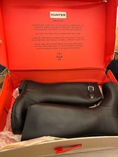 *NEW* Hunter Original Tall Black Wellington Boots Men Size UK 9