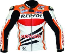 Honda Repsol biker jacket leather biker leather jacket motorcycle leather jacket