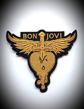 BON JOVI ROCK BAND IRON OR SEW ON EMBROIDERED PATCH UK SELLER