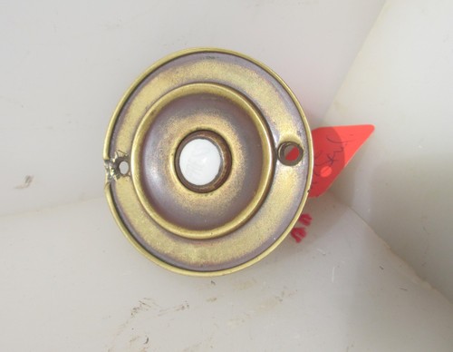 Antique brass doorbell - brass, door