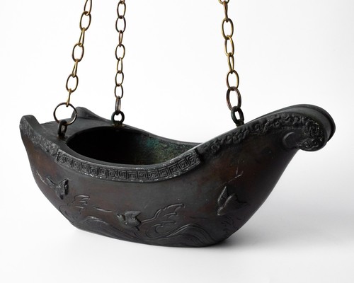 Antique japanese boat shaped - japanese,