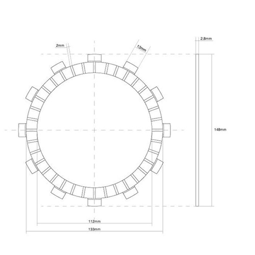 Fcc crankset single clutch - fcc,