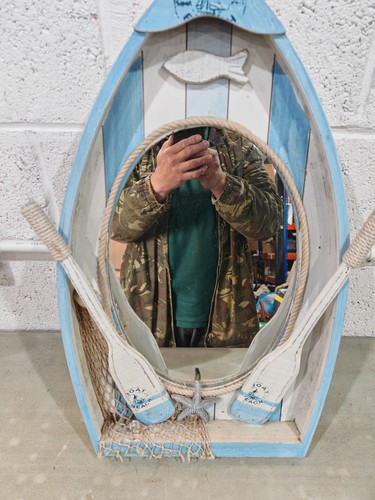 Nautical rowing boat mirror - nautical,