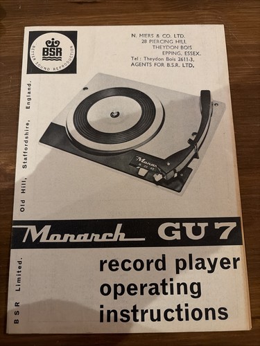 Gu7 bsr monarch - gu7,