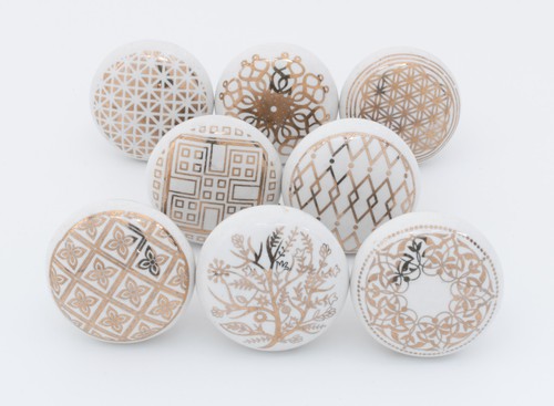 Round gold white - gold,