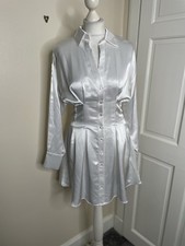 BNWT Zara White Satin Shirt