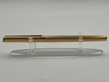 Rare Fountain Pen, Dunhill Pen 14k Nib Gold, Plated Barleycorn Guilloche.Vintage