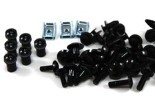 Yamaha RD 350 F1 F2 YPVS 1985-1995 Black Aluminium Fairing Screen Bolt Kit 350R