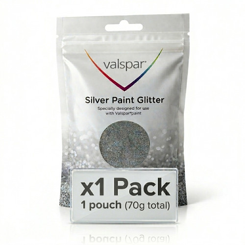 Valspar silver glitter paint - silver,