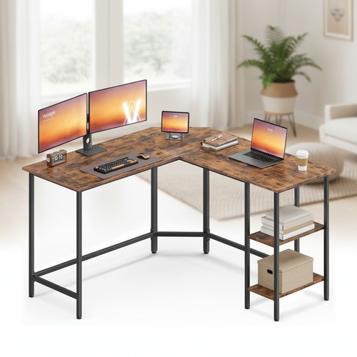 Vasagle shaped corner desk - vasagle,