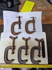 G clamps x5 vintage 