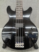 Greco TVB-550 Les Paul Black  Electric Bass Guitar w/Softcase Used From Japan