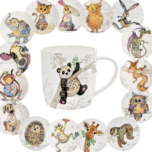 Ceramic mug bug art - mug,