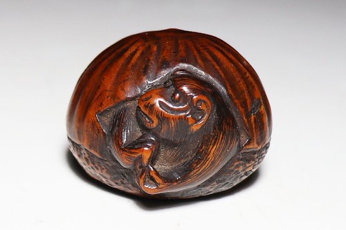 Japan antique netsuke wood - netsuke,