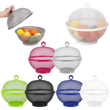 Fruit Fly Proof Fruit Bowl, Large Capacity Mesh Fruit Basket with Lid Cover Hot